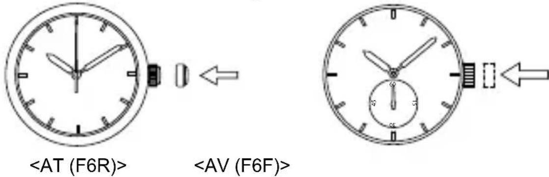 ORIENT Sports RE-AT0104E - ◆ HOW TO SET THE TIME [AT (F6R)] [AV (F6F)] [How to set the time] - 3