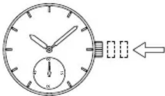 ORIENT Contemporary RA-SP0007S - [Cómo ajustar la hora] - 3