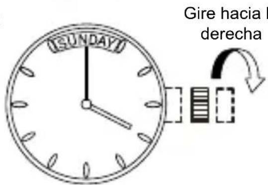 ORIENT Contemporary RA-AX0007L - [Cómo ajustar el día de la semana] - 2