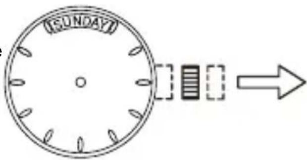 ORIENT Contemporary RA-AX0007L - [Cómo ajustar el día de la semana] - 1