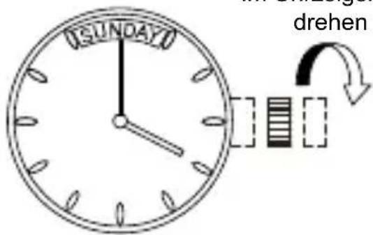 ORIENT Contemporary RA-AX0007L - [Einstellen des Wochentags] - 2