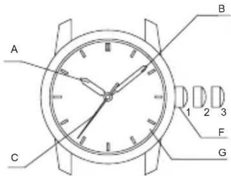 ORIENT Classic AG00002W - ♦ NOME E FUNZIONI DELLE PARTI - 3