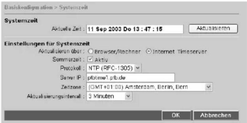 T-Mobile Teledat 820 - Systemzeit - 1
