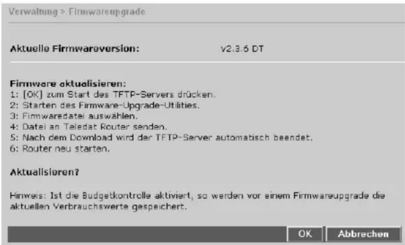 T-Mobile Teledat 820 - Firmwareupgrade - 2