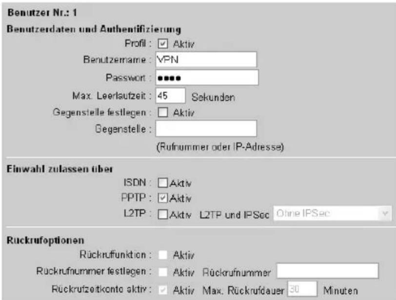 T-Mobile Teledat 820 - Nutzerprofil definieren - 3