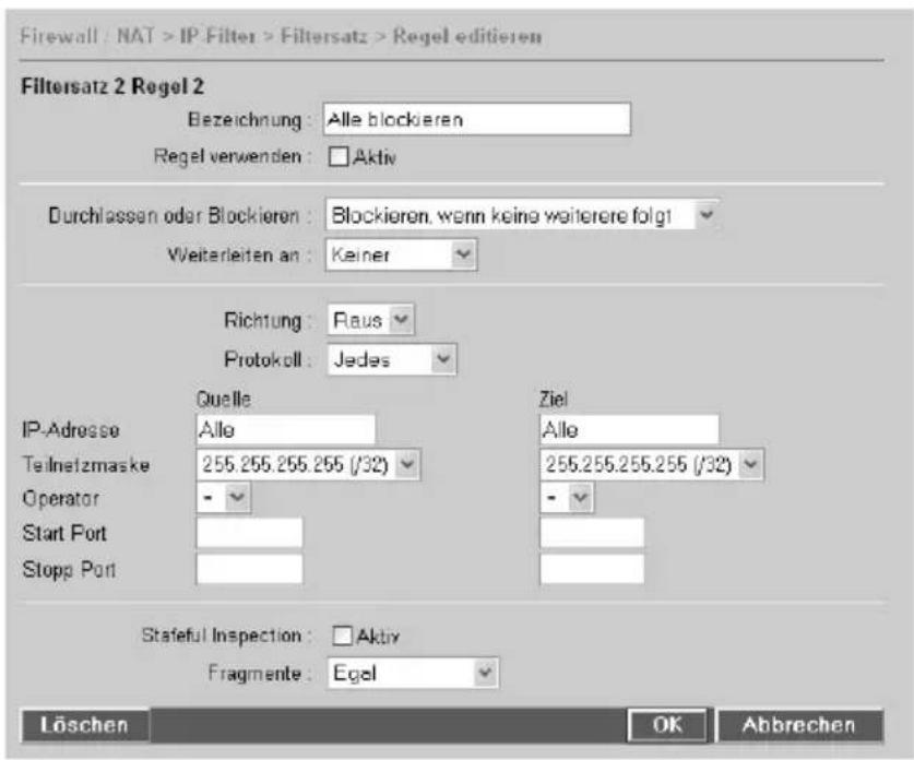 T-Mobile Teledat 820 - IP-Filter - 2