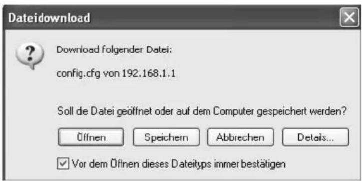 T-Mobile Teledat 820 - Konfig. sichern - 2