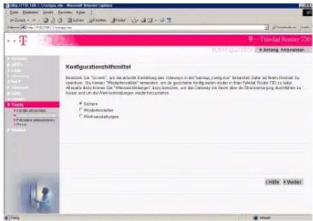T-Mobile Teledat 530 - Konfigurationshilfsmittel - 1
