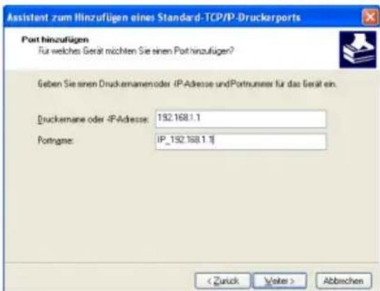 T-Mobile Teledat 530 - Druckerport unter XP mit Standard TCP/IP installieren - 6