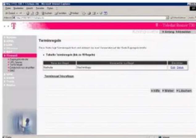 T-Mobile Teledat 530 - Terminregel - 1