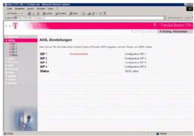 T-Mobile Teledat 530 - ADSL (WAN Einstellungen) - 1