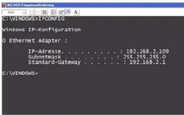 T-Mobile Teledat 530 - IP Adresse für das Gateway über DOS vergeben - 4