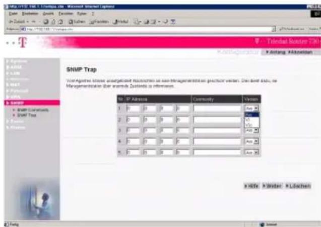T-Mobile Teledat 530 - SNMP Trap - 1