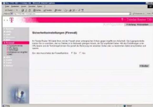 T-Mobile Teledat 530 - Firewall - 1