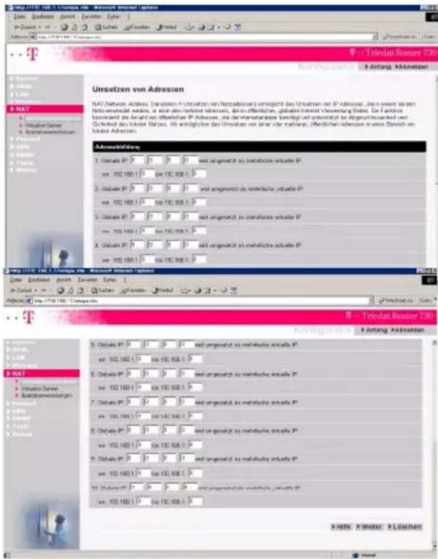 T-Mobile Teledat 530 - Umsetzen von Adressen - 1