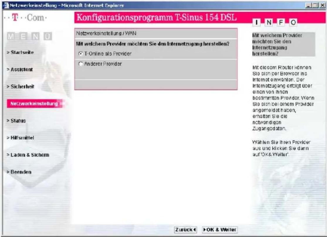 T-Mobile Sinus 154 DSL - WAN - 1
