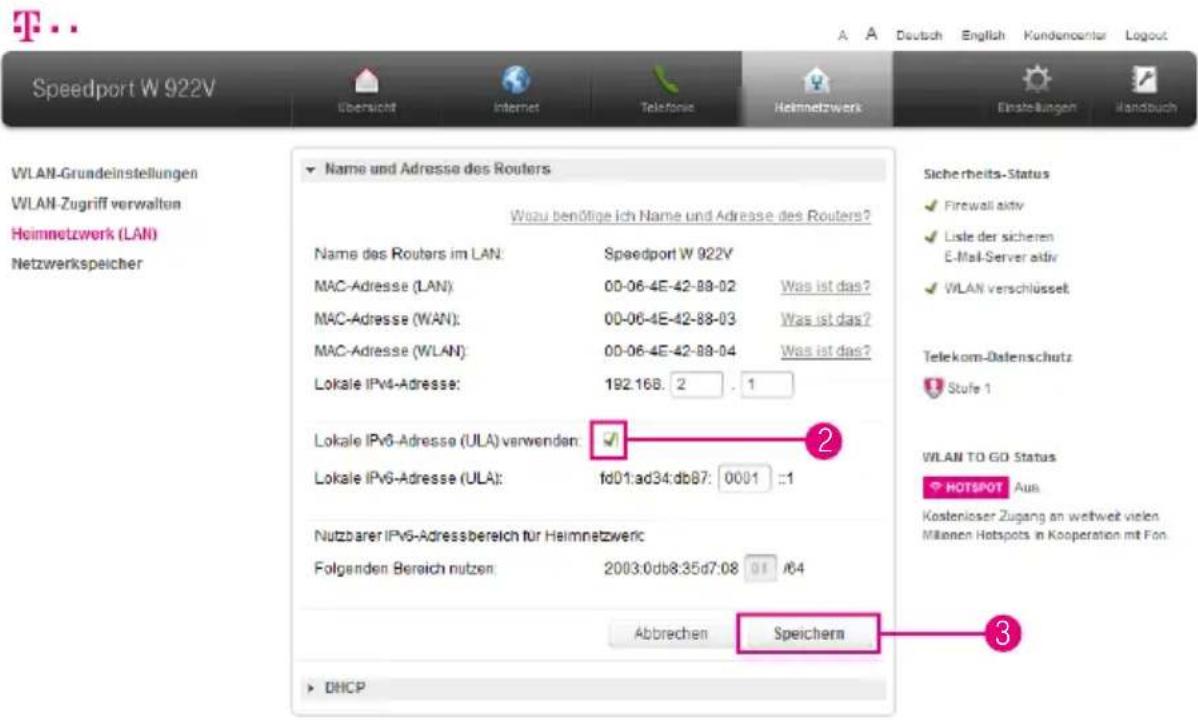 Speedport W 922V Übersicht Internet Telefonie Heimnetzwerk Einstellungen Handbuch WLAN-Grundeinstellungen WLAN-Zugriff verwalten Heimnetzwerk (LAN) Netzwerkspeicher Name und Adresse des Routers Wzu benötige ich Name und Adresse des Routers? Name des Routers im LAN: Speedport W 922V MAC-Adresse (LAN)…