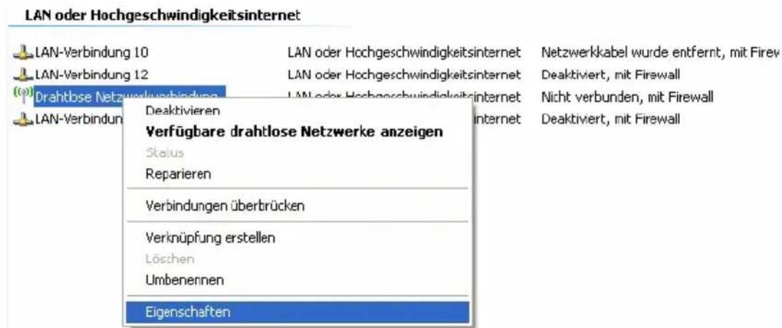 T-Mobile Speedport W 900V - WLAN-Verbindung mit den WLAN-Verbindungseinstellungen in Windows XP aufbauen - 2