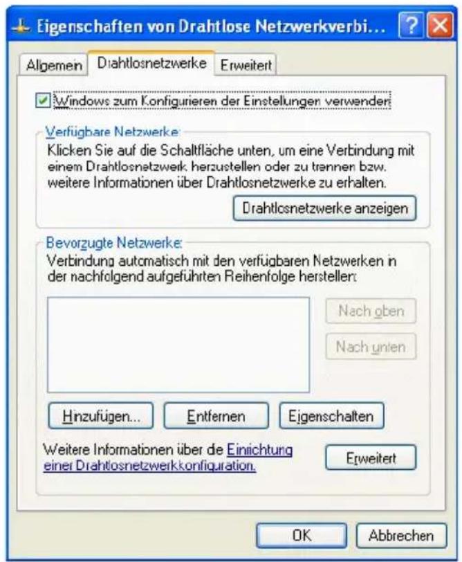 T-Mobile Speedport W 900V - WLAN-Verbindung mit den WLAN-Verbindungseinstellungen in Windows XP aufbauen - 3