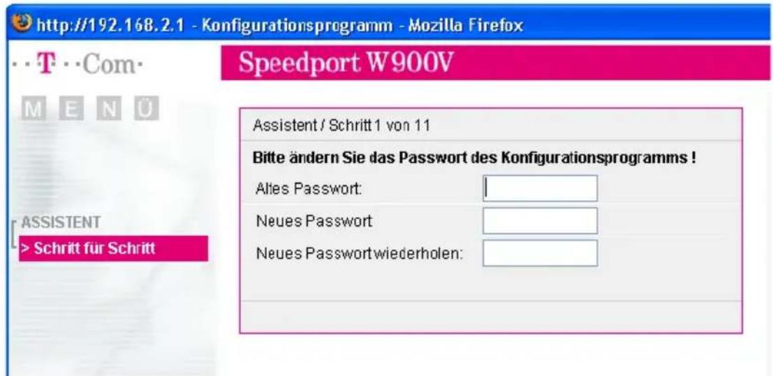 T-Mobile Speedport W 900V - Speedport W 900V mit dem Assistenten als DSL-Router einrichten - 4