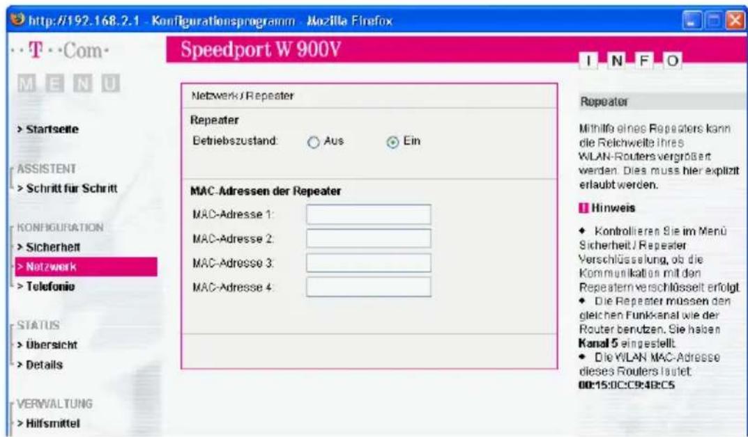T-Mobile Speedport W 900V - Speedport W 900V für WDS einrichten - 1