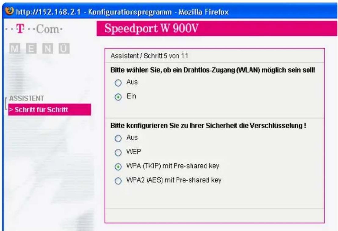 T-Mobile Speedport W 900V - Speedport W 900V mit dem Assistenten als DSL-Router einrichten - 8