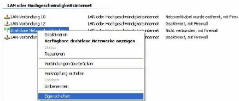 T-Mobile Speedport W 721V - WLAN-Verbindungseinstellungen in Windows XP - 1