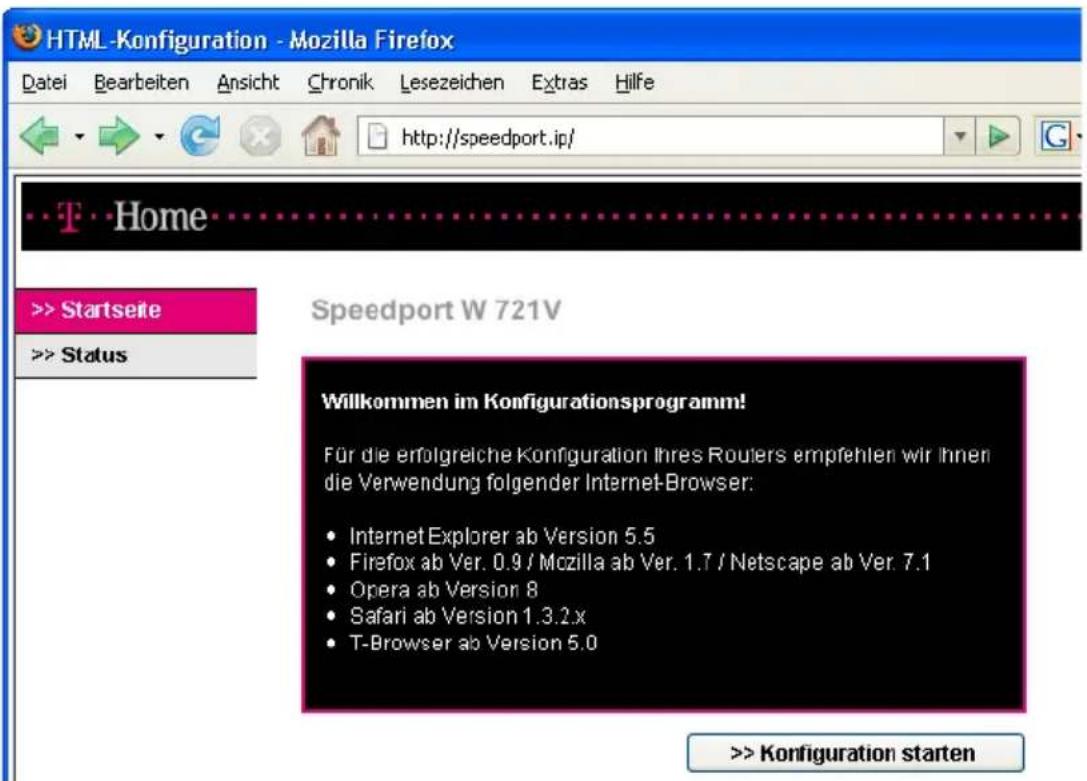 T-Mobile Speedport W 721V - Speedport W 721V mit dem Assistenten für Internetverbindungen und DSL Telefonie einrichten - 1