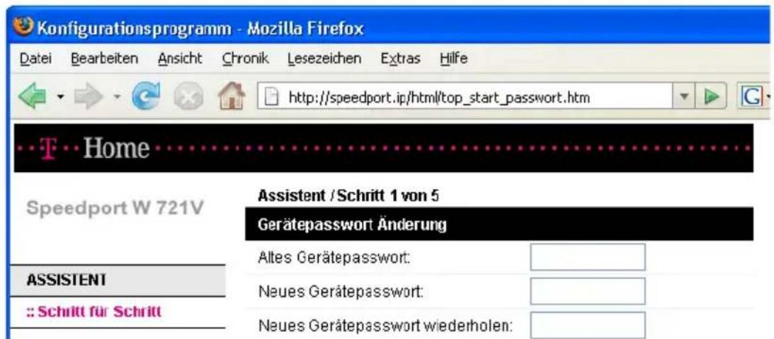 T-Mobile Speedport W 721V - Speedport W 721V mit dem Assistenten für Internetverbindungen und DSL Telefonie einrichten - 5
