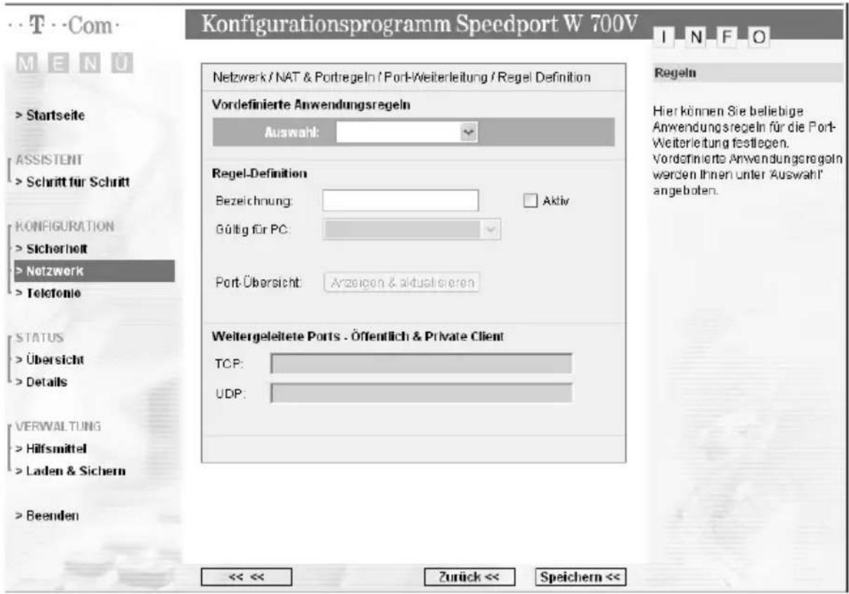 T-Mobile Speedport W 700V - Erweiterte Konfiguration - 3