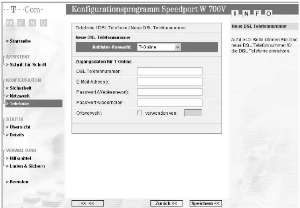 T-Mobile Speedport W 700V - DSL-Telefonie - 3