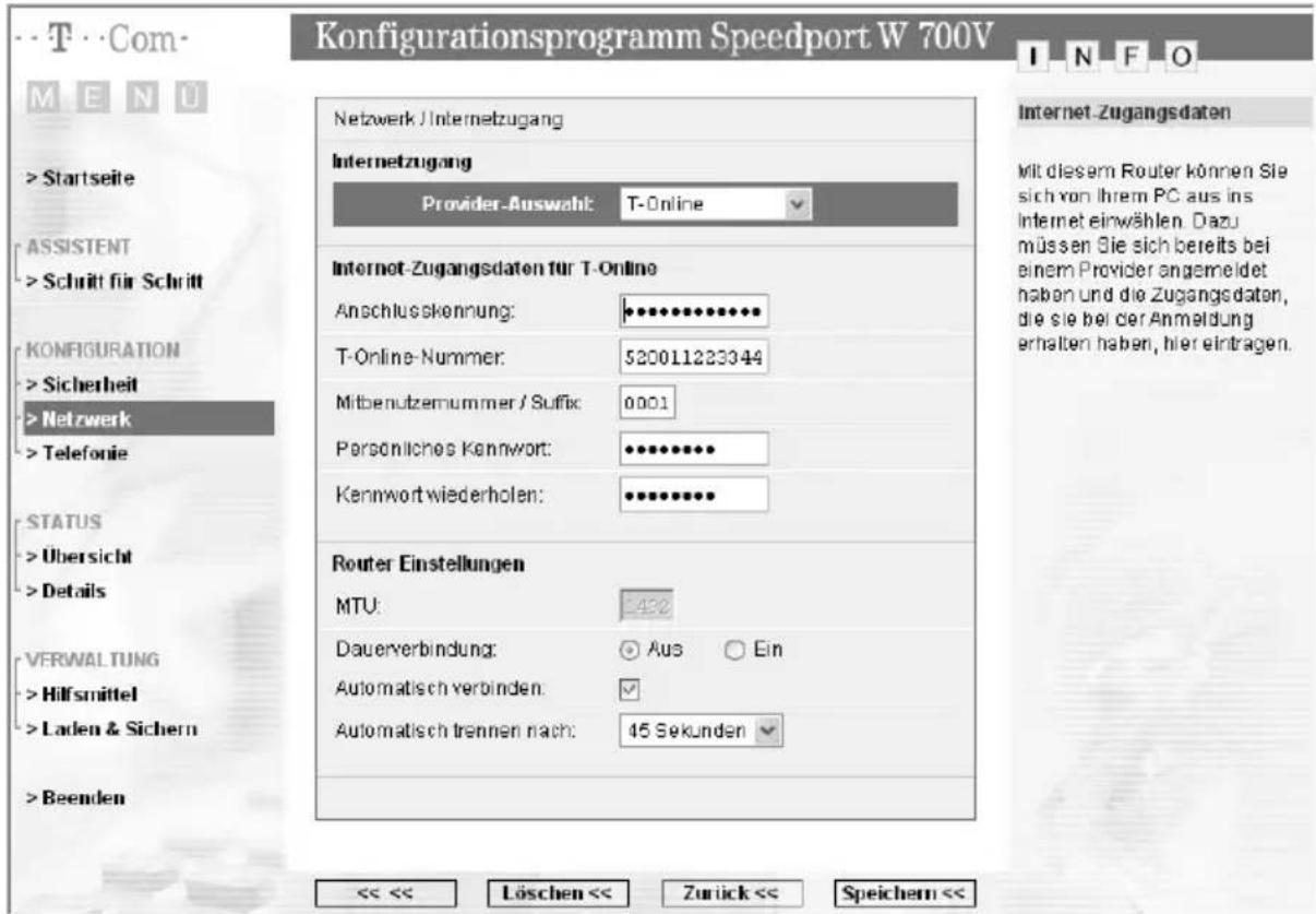T-Mobile Speedport W 700V - Internetzugang - 1