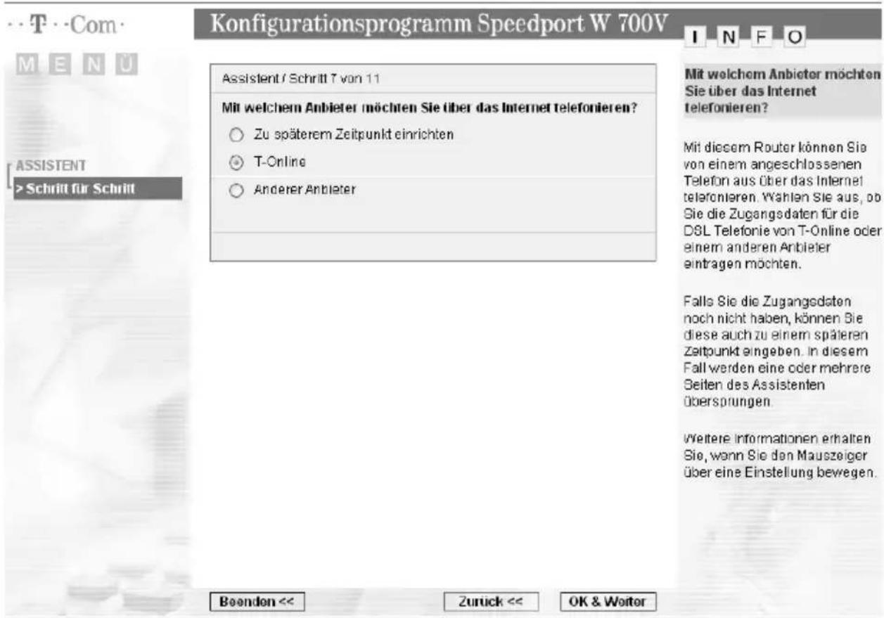 T-Mobile Speedport W 700V - Telefonieren über das Internet (DSL-Telefonie) - 1
