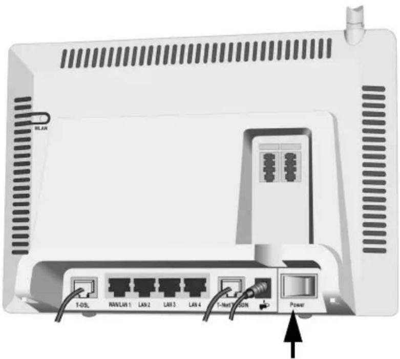 T-Mobile Speedport W 700V - Speedport W 700V einschalten - 1