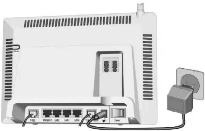 T-Mobile Speedport W 700V - An das Stromnetz anschließen - 1