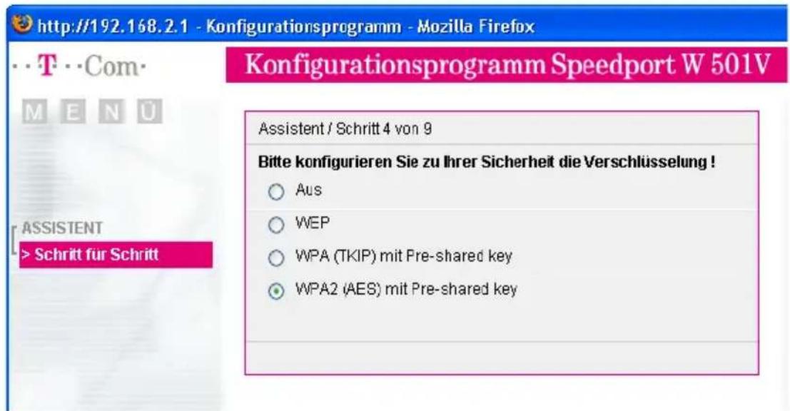 T-Mobile Speedport W 501V - Speedport W 501V mit dem Assistenten als DSL-Router einrichten - 6