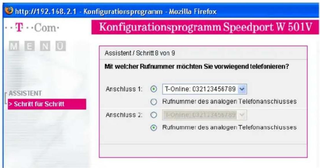 T-Mobile Speedport W 501V - Speedport W 501V mit dem Assistenten als DSL-Router einrichten - 10