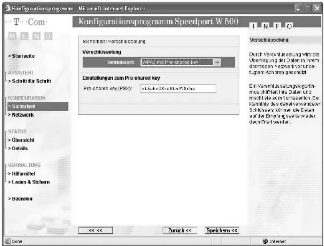T-Mobile Speedport W 500 - Erweiterte Konfiguration - 1
