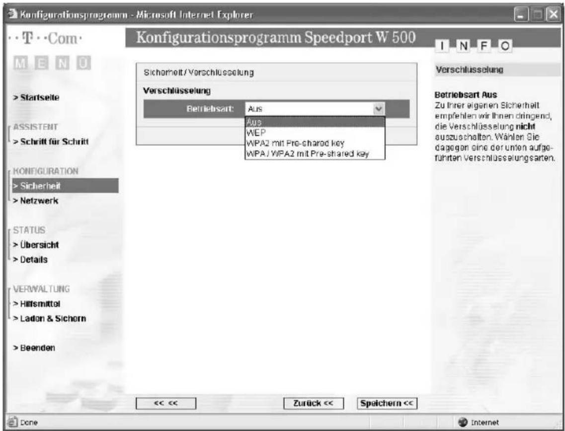 T-Mobile Speedport W 500 - Tipp - 1