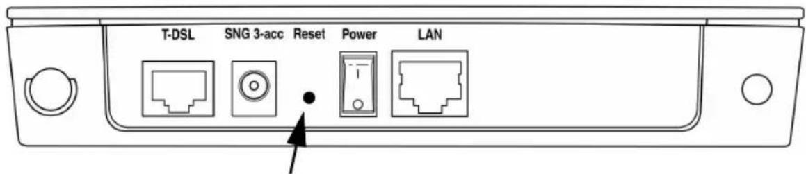 T-Mobile Speedport W 500 - Generelles Reset (Hard-Reset) - 1