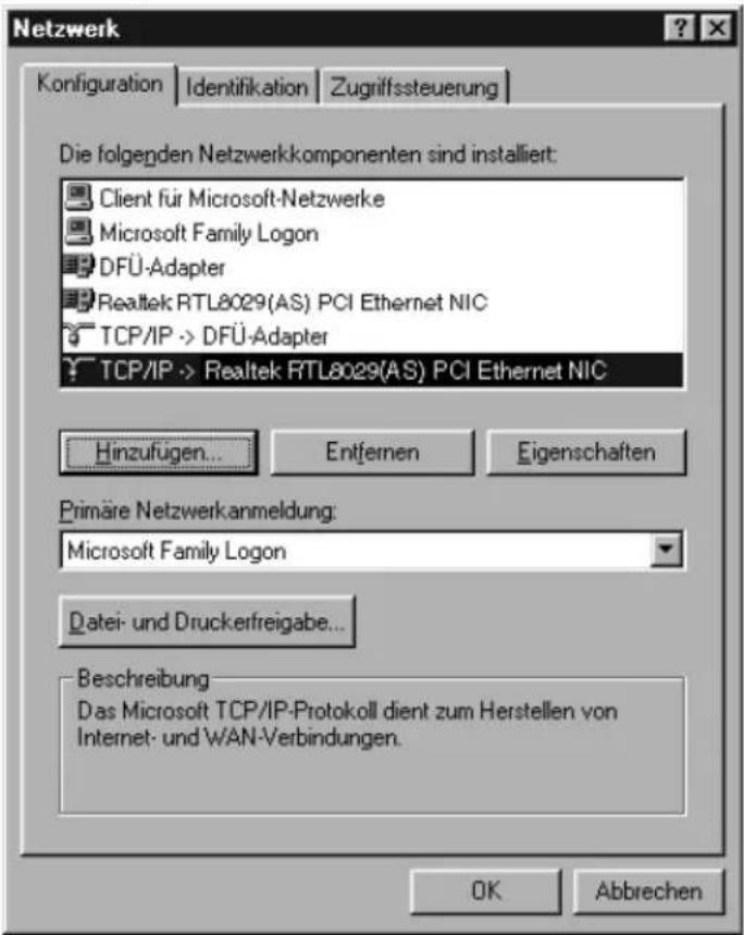 T-Mobile Speedport W 500 - Unter Windows® 98 SE, ME - 2