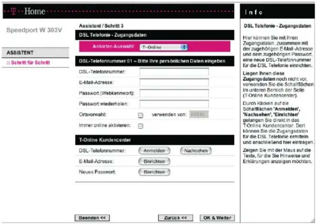 T-Mobile Speedport W 303V - Telefonie einrichten - 2