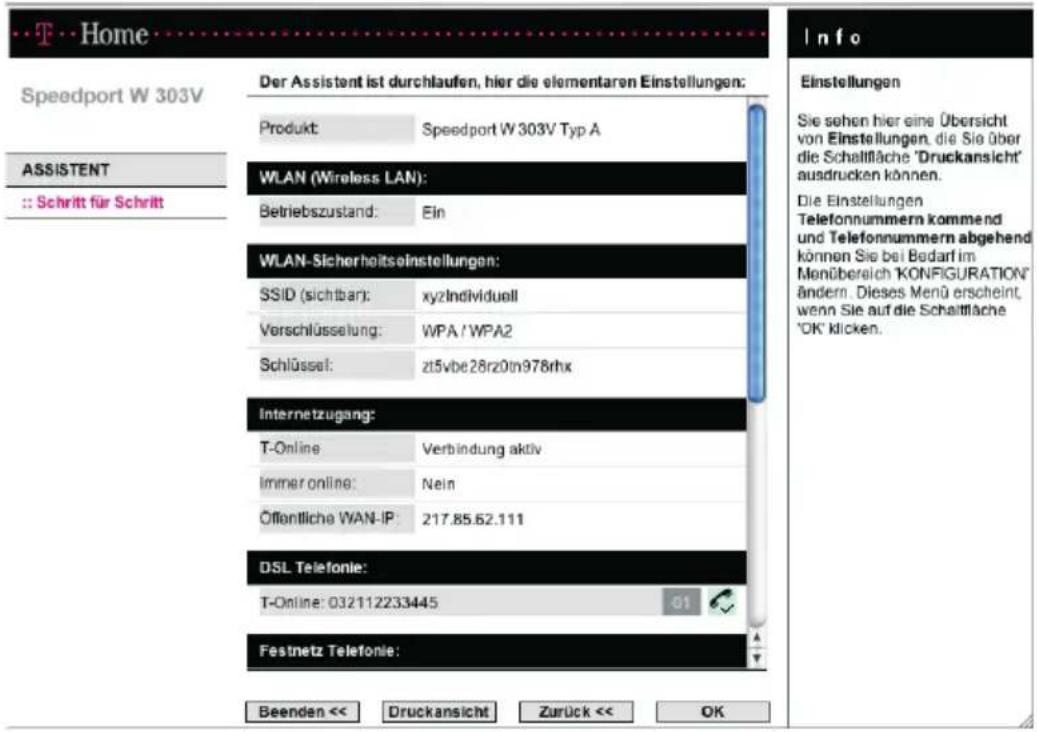 T-Mobile Speedport W 303V - Festnetz-Anschluss - 1