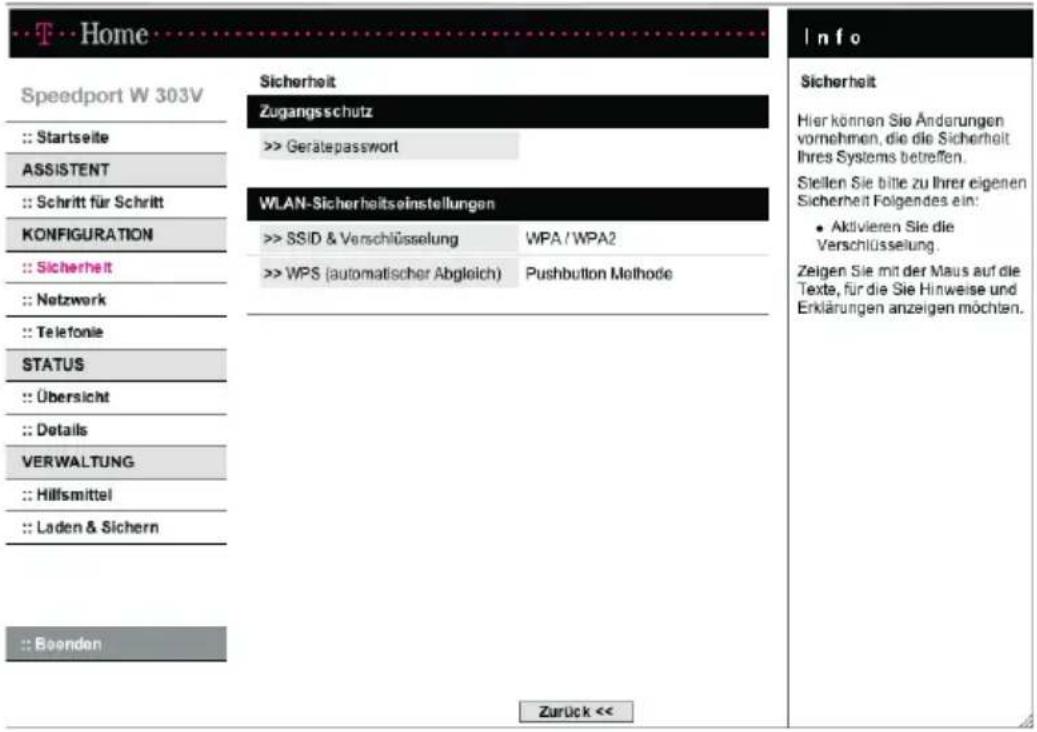 T-Mobile Speedport W 303V - Sicherheit für den Netzbetrieb. - 1