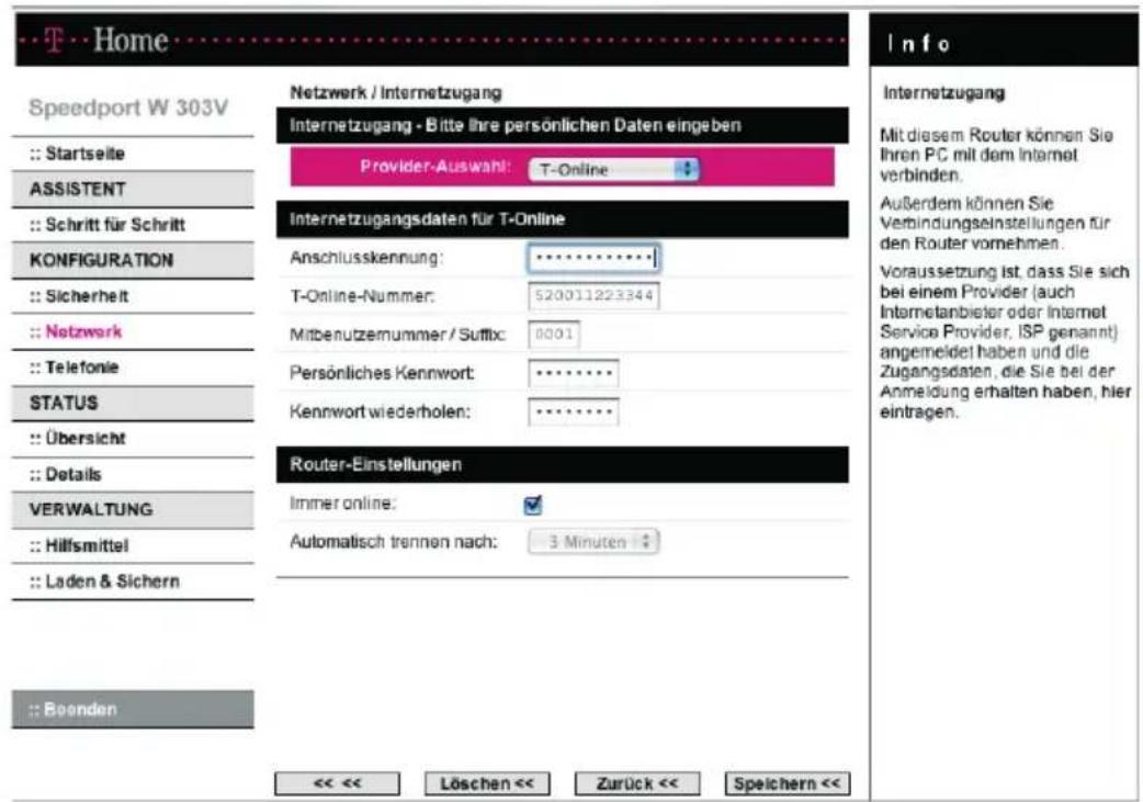 T-Mobile Speedport W 303V - Internetzugang - 1