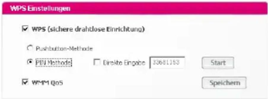 T-Mobile Speedport W 101 Stick - WPS mit PIN im WLAN Manager generiert - 1