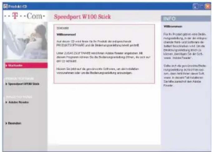 T-Mobile Speedport W 100 Stick - Installation: Windows XP - 1