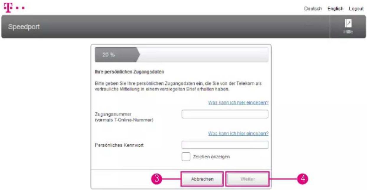 T-Mobile Speedport Smart - Einrichtung beginnen (Fortsetzung) - 1