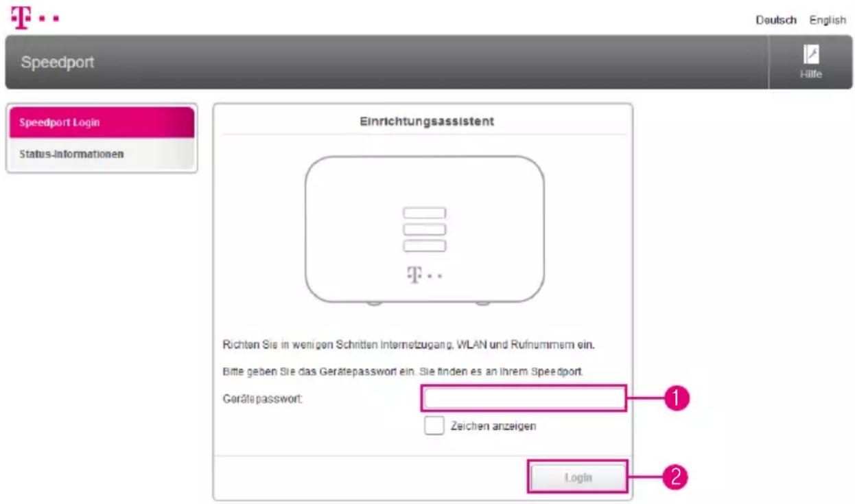T-Mobile Speedport Smart - Einrichtung beginnen - 1