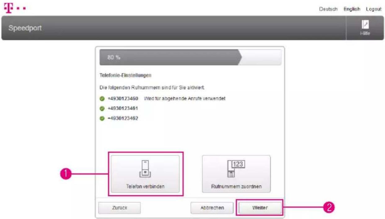 T-Mobile Speedport Smart - Angeschlossene Telefone einrichten - 1